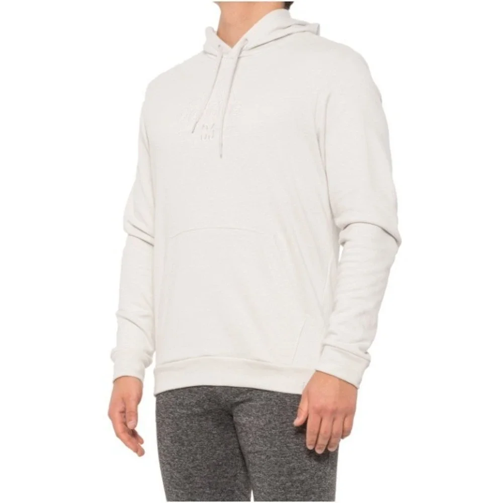 Adidas Hoodie Sweatshirt Mens Size Small Orbit Grey Terry BB HD Pullover New